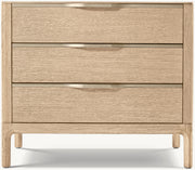 Padua Closed Nightstand – Greige Oak/Champagne