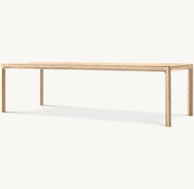 Pavia Rectangular Dining Table – angled view
