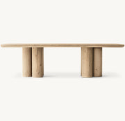 Osen Cylinder Rectangular Dining Table – front view