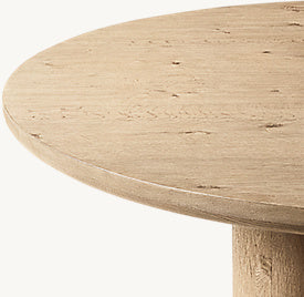 Osen Cylinder Round Dining Table – top view