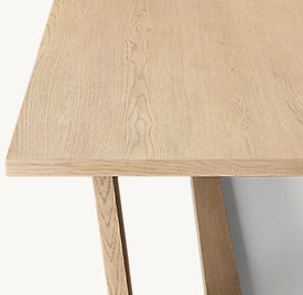 Montera Coast Trestle Rectangular Dining Table — Top view