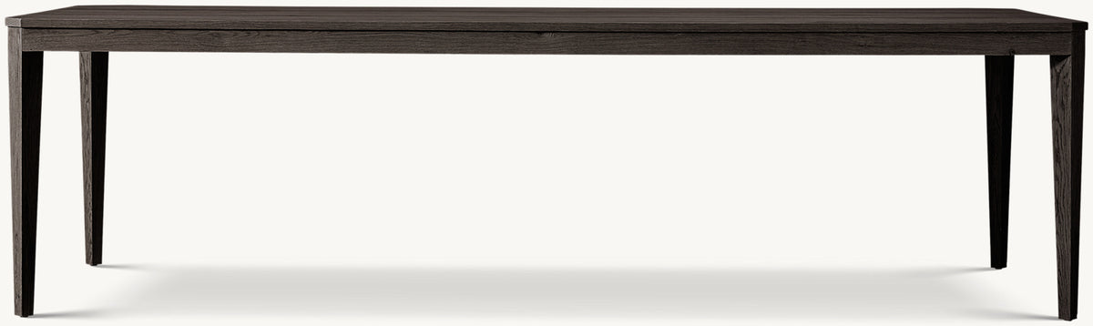 Delfin Rectangular Dining Table — Black Oak