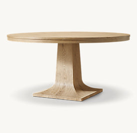 Delfin Round Dining Table — Angled view