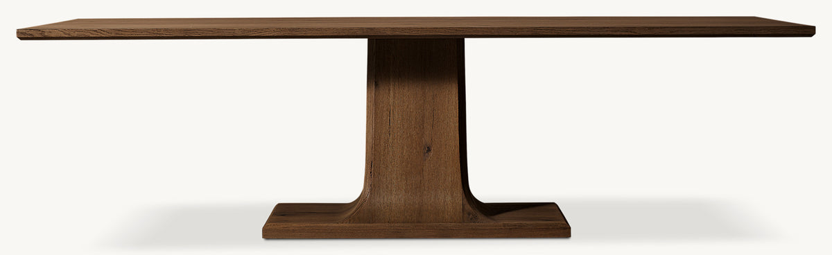 Evelin Rectangular Dining Table — Brown Oak