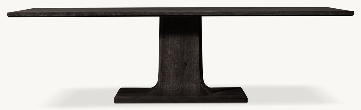 Evelin Rectangular Dining Table — Black Oak