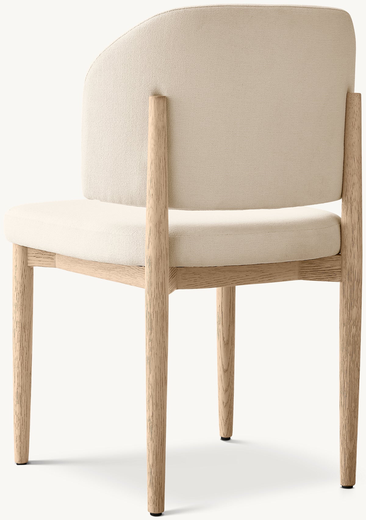 Three Quarter Back view of Eva Fabric Dining Side Chair