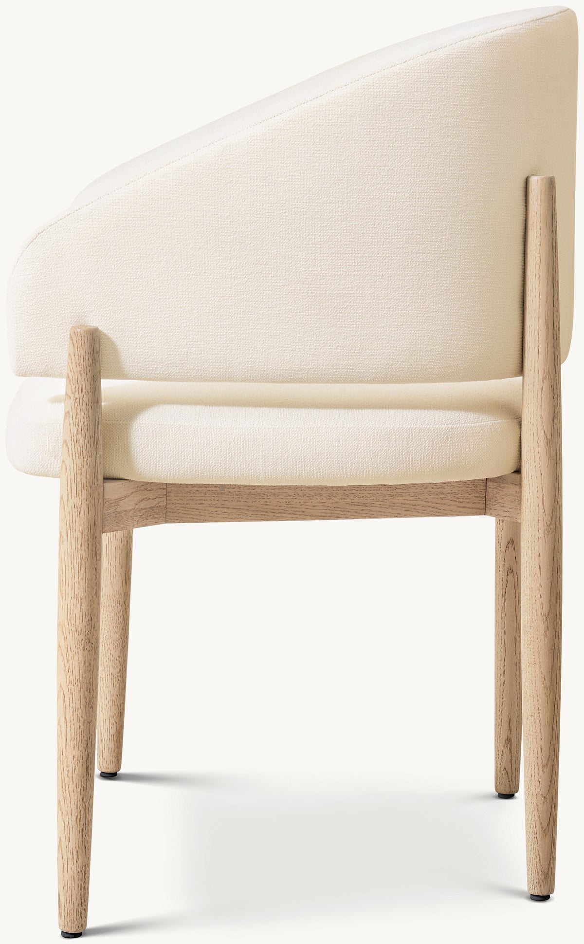 Three Quarter view of Eva Fabric Dining Armchair