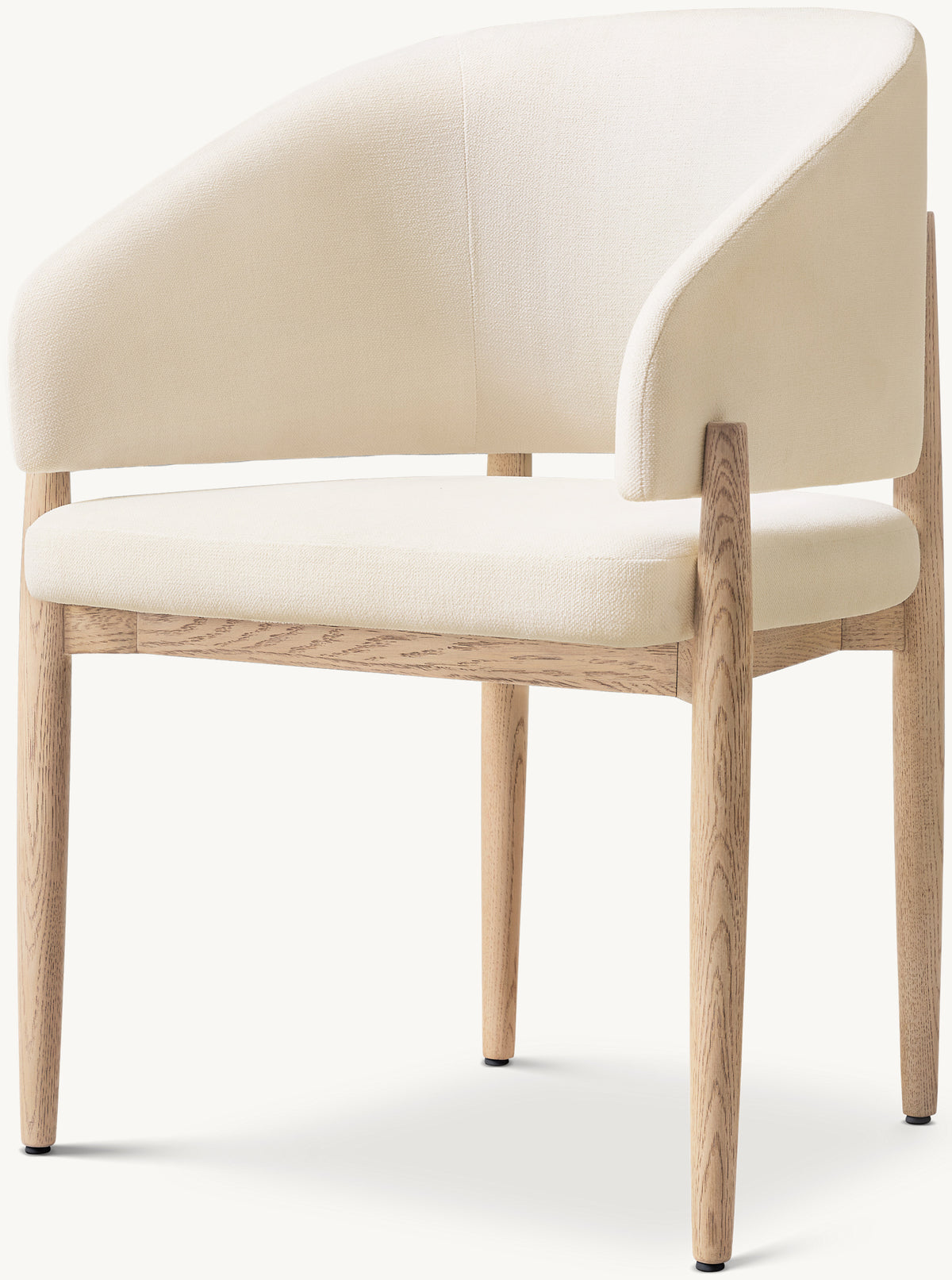 Three Quarter view of Eva Fabric Dining Armchair
