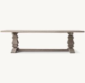 Loden Trestle Rectangular Dining Table – front view