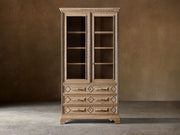 Oliviero Glass Sideboard & Hutch – Bisque