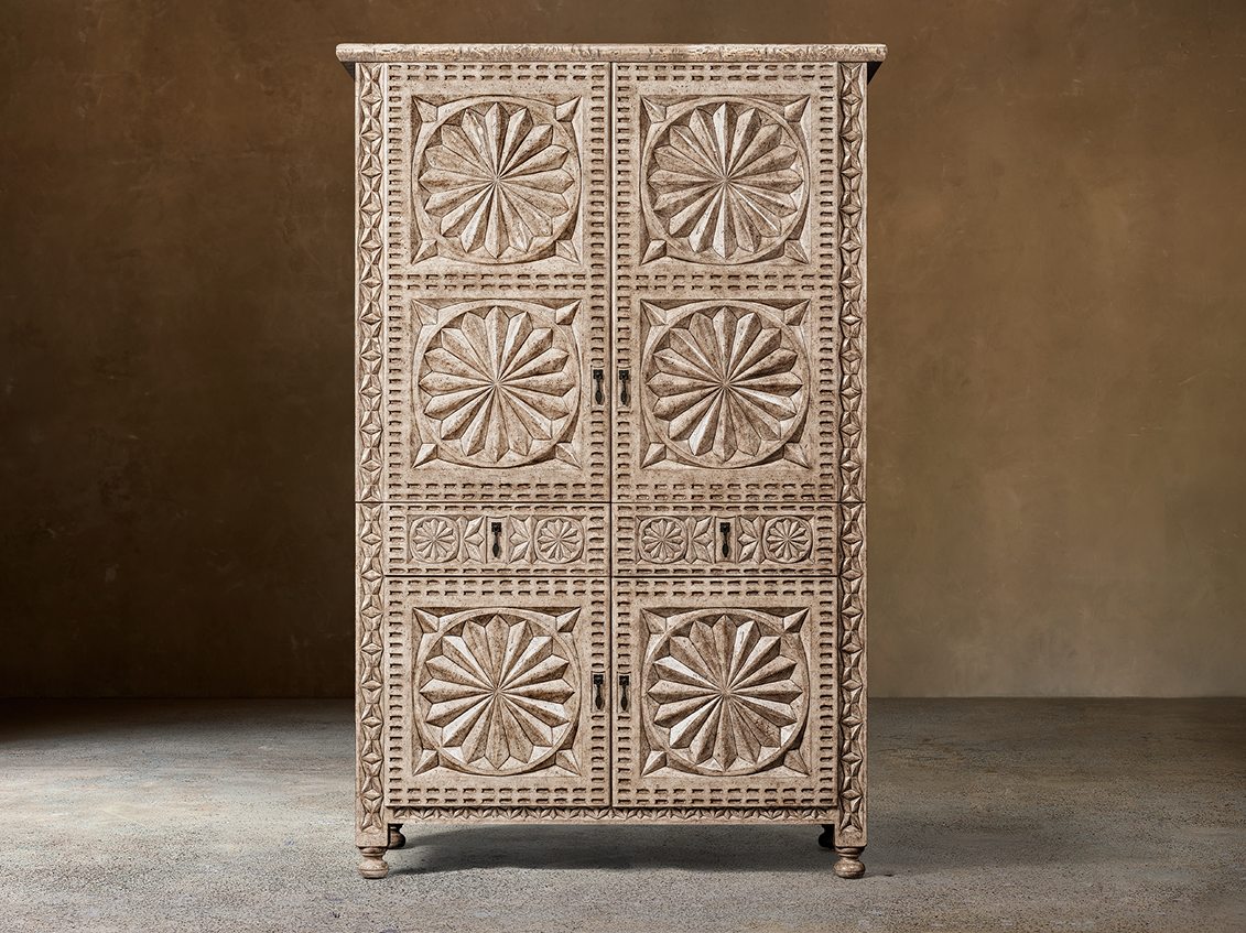 Valencia Bar Cabinet — Bone