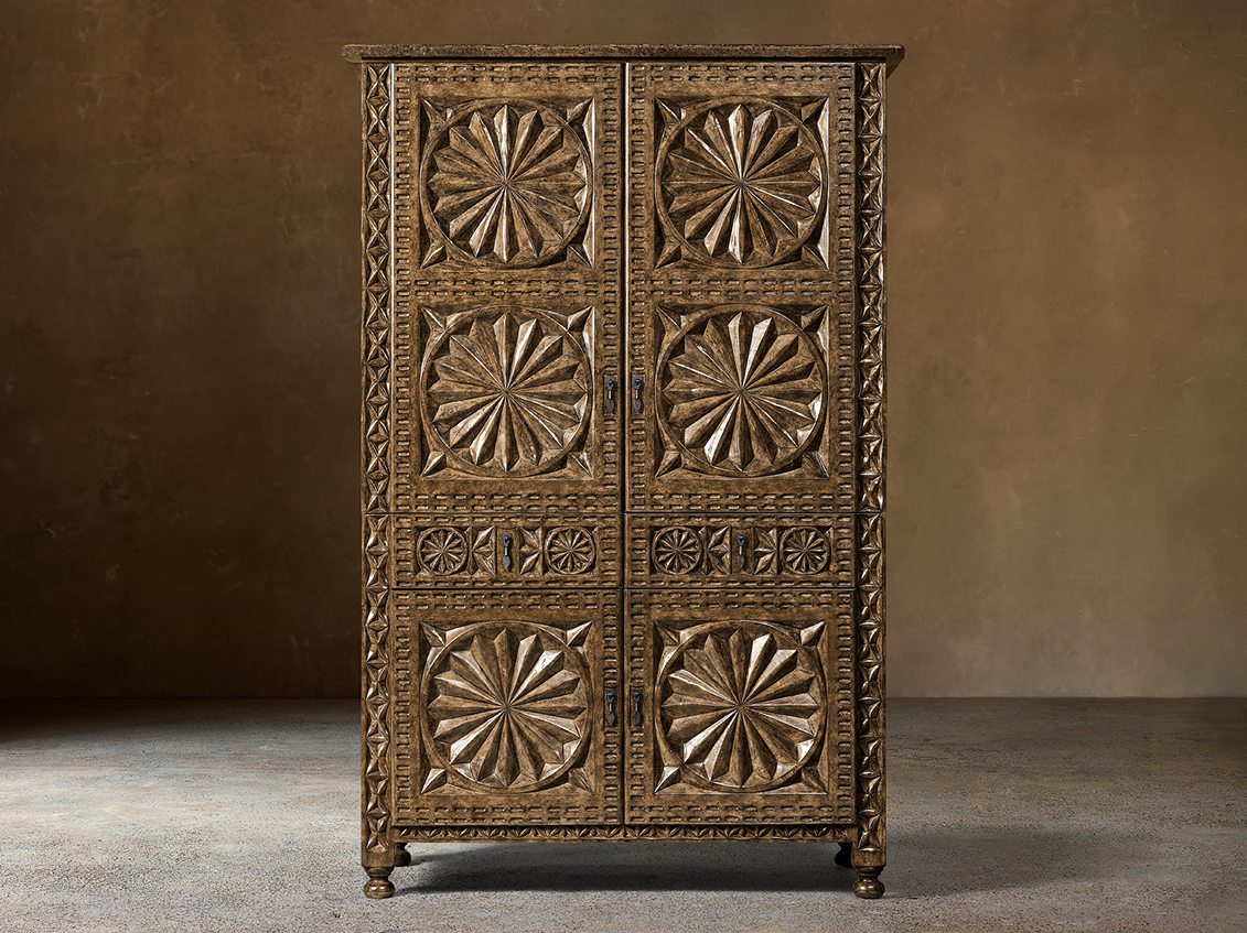 Valencia Bar Cabinet — Taupe