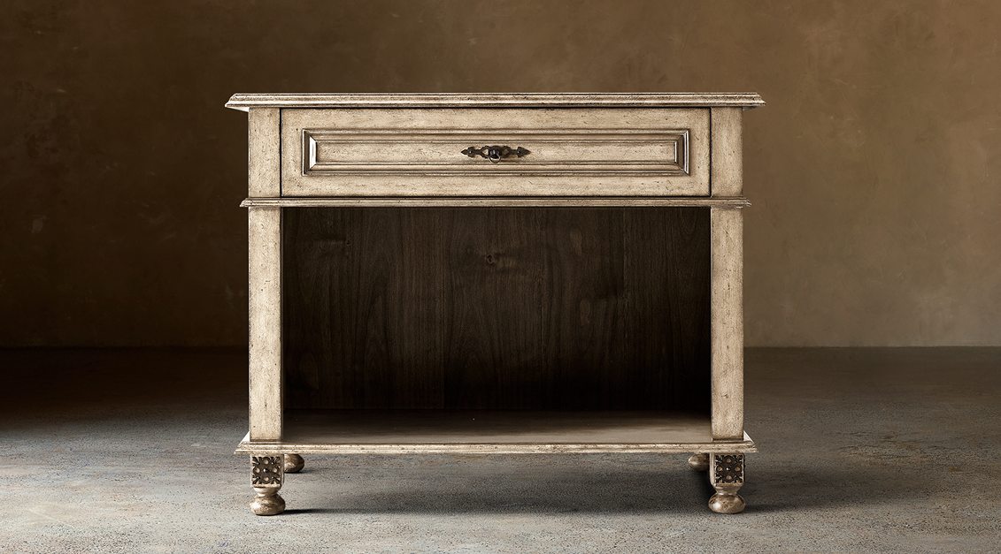 Paloma Open Nightstand – Bone