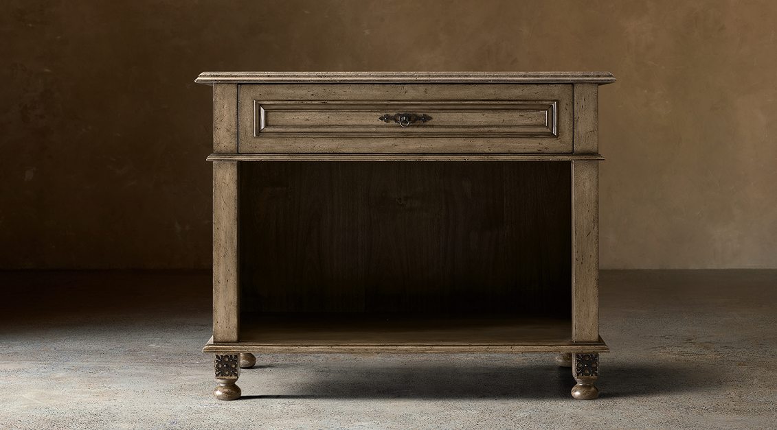 Paloma Open Nightstand – Taupe