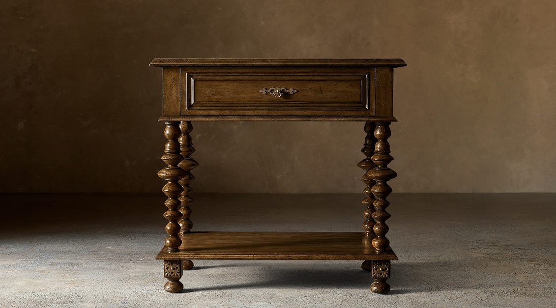 Paloma Rectangular Bedside Table – Tobacco
