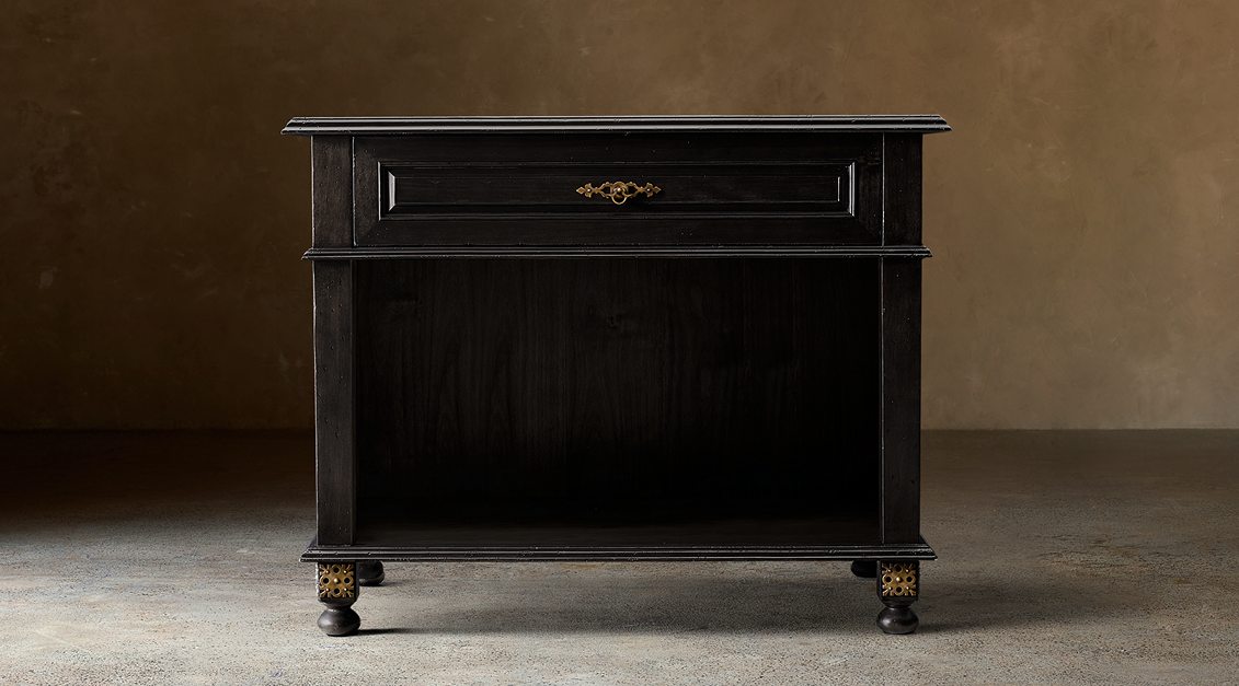Paloma Open Nightstand – Ebony