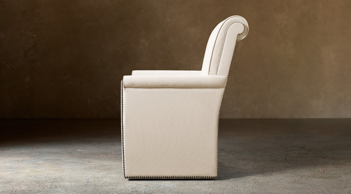 Vendôme Fabric Dining Armchair — General view