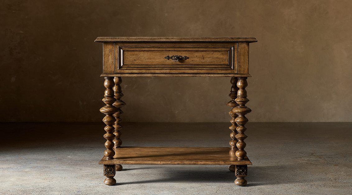 Paloma Rectangular Bedside Table – Cognac